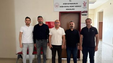 Afşin’de Şehit Aileleri ve Gaziler Bayram öncesi unutulmadı.