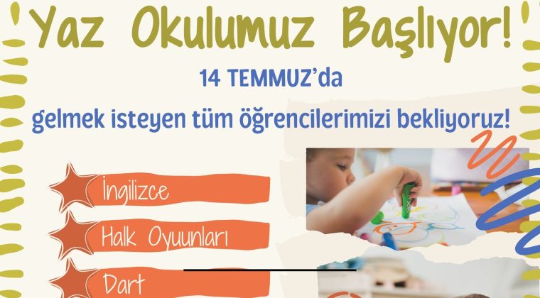 Karaoğlan Koleji Yaz Okulu başlıyor.