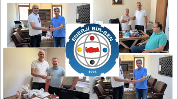 Enerji Bir-Sen’den Afşin’de üyelerine hediyeli Babalar Günü ziyareti.