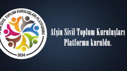 Afşin Sivil Toplum Kuruluşları Platformu kuruldu.
