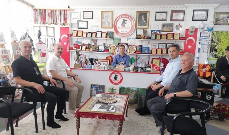 Afşin Vergi Dairesi Müdürü Abanoz ve Müdür Yardımcısı Turgut’tan Veda ziyareti.