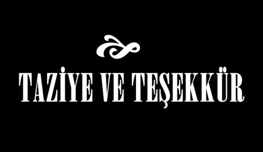 Taziye ve Teşekkür