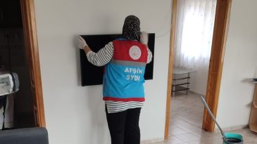 Afşin’de Vefa Evde Bakım Ekibi faaliyetlerini aralıksız sürdürüyor.