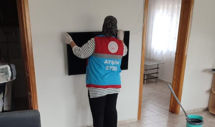 Afşin’de Vefa Evde Bakım Ekibi faaliyetlerini aralıksız sürdürüyor.