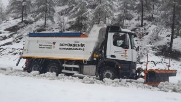 Kırsalda Kar Seferberliği; Büyükşehir Ekipleri 7/24 Sahada.