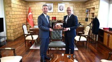 Afşin Belediye Başkanı Koray Kıraç, KSÜ Rektörü Prof. Dr. İbrahim Taner Okumuş’u Ziyaret Etti