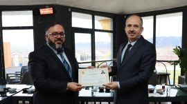 Kahramanmaraş Valiliğinden Afşin İlçe Müftülüğüne Başarı Belgesi.