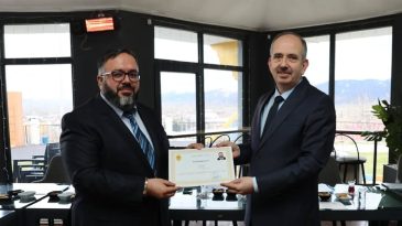 Kahramanmaraş Valiliğinden Afşin İlçe Müftülüğüne Başarı Belgesi.