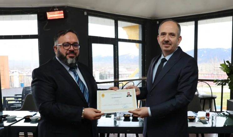 Kahramanmaraş Valiliğinden Afşin İlçe Müftülüğüne Başarı Belgesi.