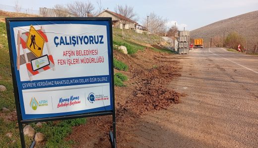 Afşin Belediyesinin Kırsalda çalışmaları aralıksız sürüyor.