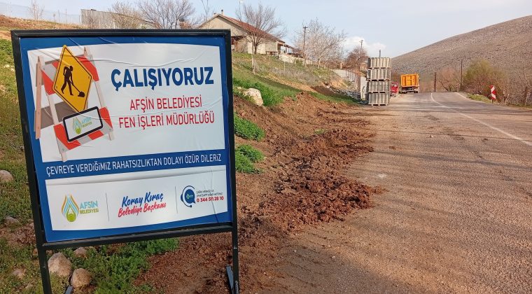 Afşin Belediyesinin Kırsalda çalışmaları aralıksız sürüyor.