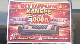 Afşin’de 5 Bin Tl’ye Kanepe!