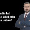 Anahtar Parti Afşin İlçe Başkanlığından Basın Açıklaması!