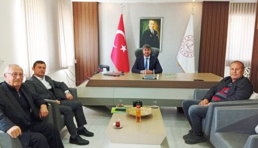 Afşin İlçe Milli Eğitim Müdürü Kaba’ya Hayırlı Olsun ziyareti.