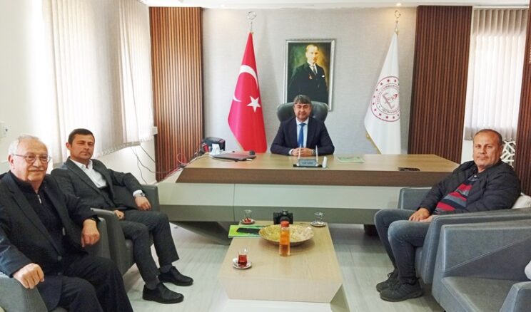 Afşin İlçe Milli Eğitim Müdürü Kaba’ya Hayırlı Olsun ziyareti.