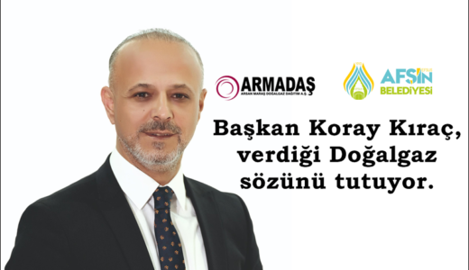 Başkan Koray Kıraç, verdiği Doğalgaz sözünü tutuyor.