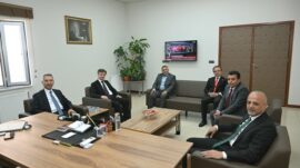 KSÜ Rektörü Okumuş’tan Afşin Belediye Başkanı Kıraç’a Ziyaret.