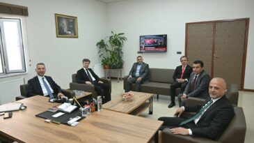 KSÜ Rektörü Okumuş’tan Afşin Belediye Başkanı Kıraç’a Ziyaret.