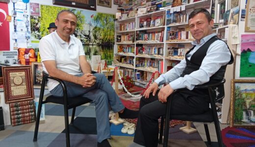 Yazar Cem Kalender’den Haberin Merkezine ziyaret.