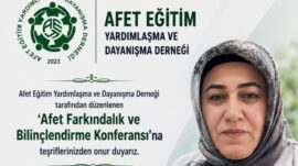 Afşin’de Afet Farkındalık ve Bilinçlendirme Konferansı düzenlenecek.