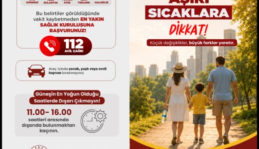 AŞIRI SICAKLARA DİKKAT!