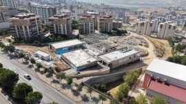 Kahramanmaraş Gençlik ve Spor Merkezi Yükseliyor.