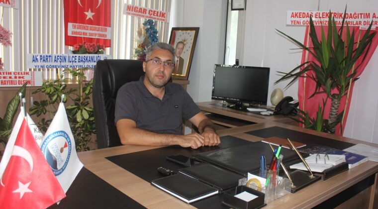 KASKİ Afşin Şube Müdürlüğüne Hüseyin Çelik atandı.