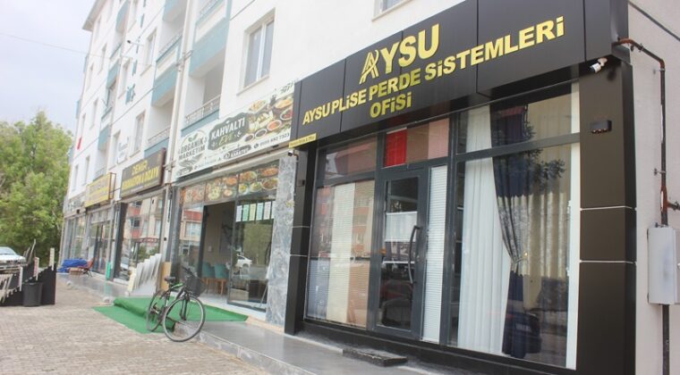 Afşin’de AYSU Plise Perde Sistemleri Ofisi açıldı.
