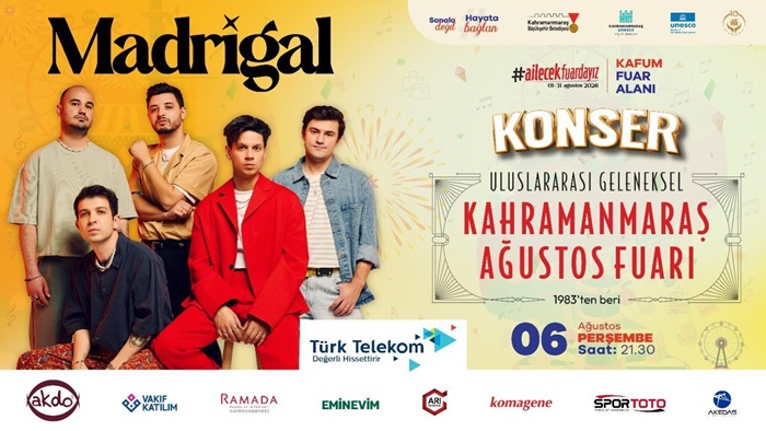 Madrigal, Perşembe Günü KAFUM’da Sahne Alacak.