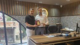 Afşin Avcılar Kulübünden İşadamı Yıldırım Başaran’a Teşekkür Plaketi!