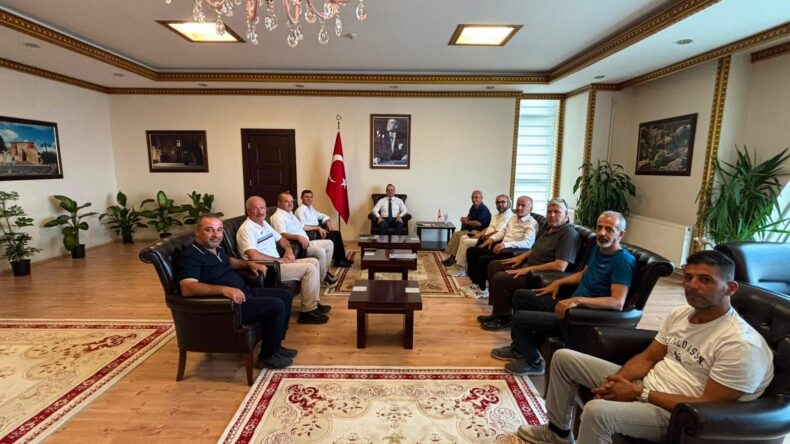 Merkez Yayın Grubundan Kaymakam Arslantürk’e “Hoşgeldin” ziyareti.