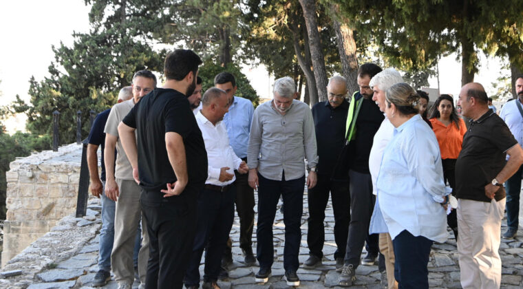 Başkan Görgel, Kahramanmaraş Kalesinde çalışmaları yerinde inceledi.
