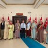Kaymakam Arslantürk,Mağara Yarenlerini makamında kabul etti.