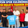 AFŞİN SPOR KULÜBÜNDEN KURTER İNŞAAT’A TEŞEKKÜR ZİYARETİ.