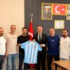 Afşin Spor Yönetim kurulu üyelerinden Başkan Koray Kıraç’a ziyaret.