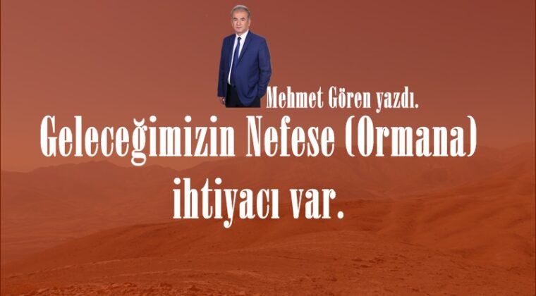 Geleceğimizin Nefese (Ormana) ihtiyacı var.