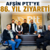 Afşin PTT’ye 186. Yıl ziyareti.