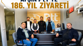 Afşin PTT’ye 186. Yıl ziyareti.