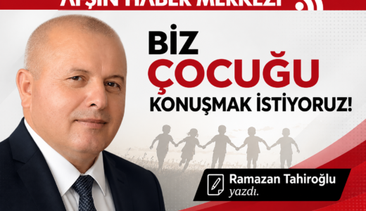 BİZ ÇOCUĞU KONUŞMAK İSTİYORUZ!