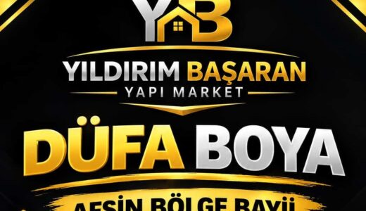 Düfa Boya’nın Bölge Bayiliği Yıldırım Başaran Yapı Market’te.