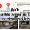 Afşin’de İmam-Hatip Uygulama Camii İçin Hayırseverlerden Destek Çağrısı.