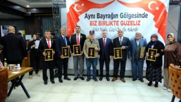 AFŞİN’DE ŞEHİT AİLELERİ VE GAZİLERE DEVLET ÖVÜNÇ MADALYALARI VERİLDİ.