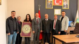 Afşin Fen Lisesinden Belediye Başkanı Koray Kıraç’a ziyaret.